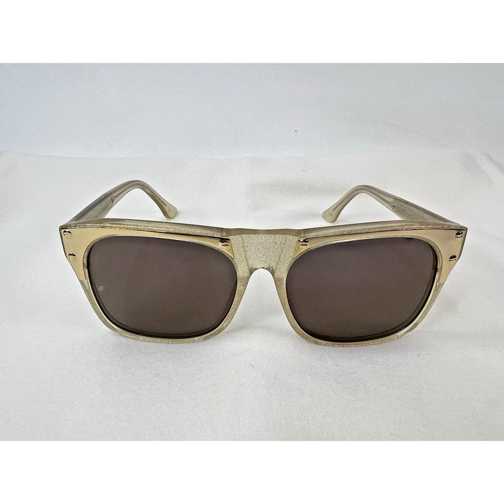 Vintage Frames By Corey‎ Shapiro Rude Metal Gold Unisex UV400 Sunglasses - Picture 2 of 9